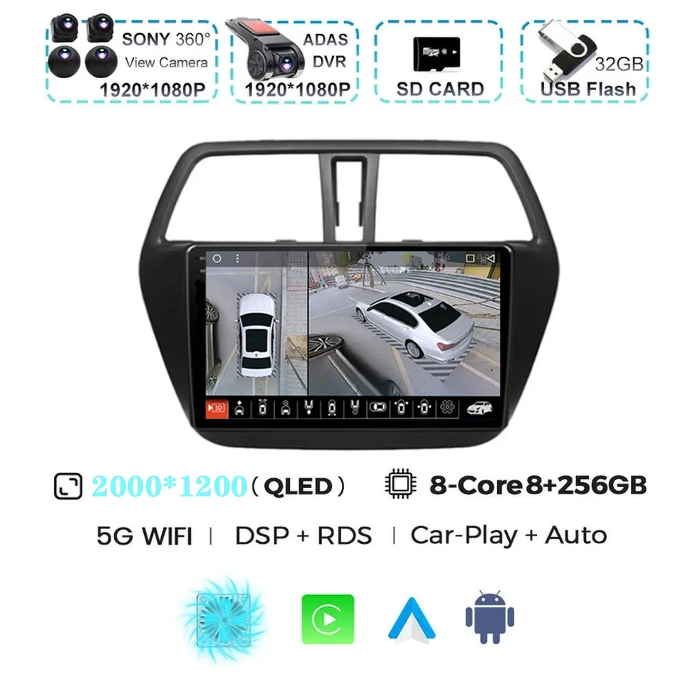 Suzuki SX4 Android 15 — Wireless CarPlay, 4G GPS