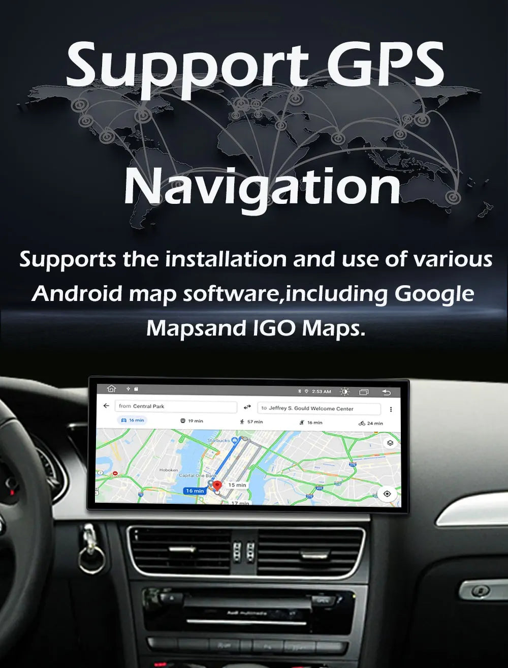Audi A4 B8/A5 — RHD CarPlay, DSP, WiFi