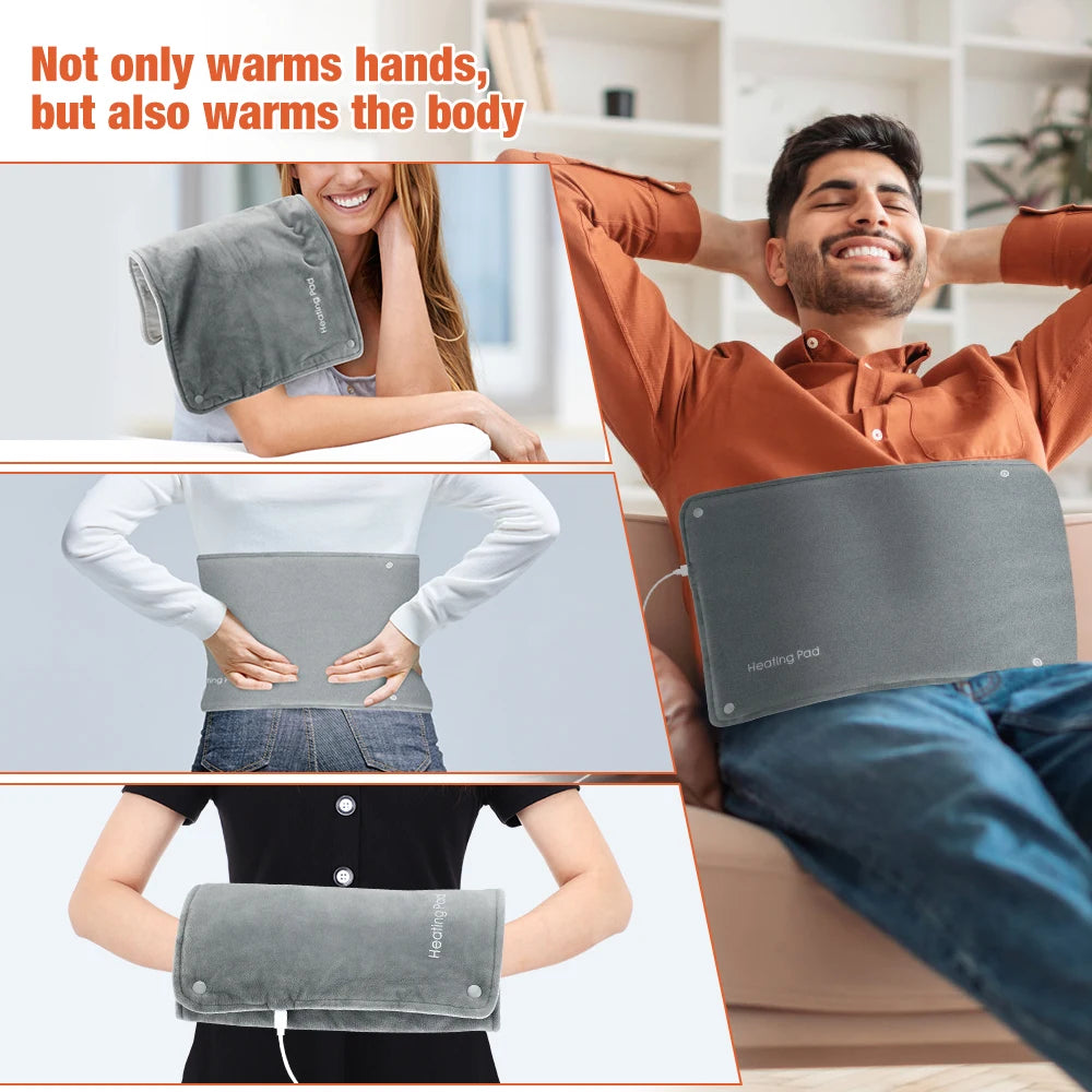 3 Levels Electric Graphene Heating Pad Cold-Proof Uterine Belt Cold-Proof Hand Waist Warming Pad USB Recharging Abdominal Warmer