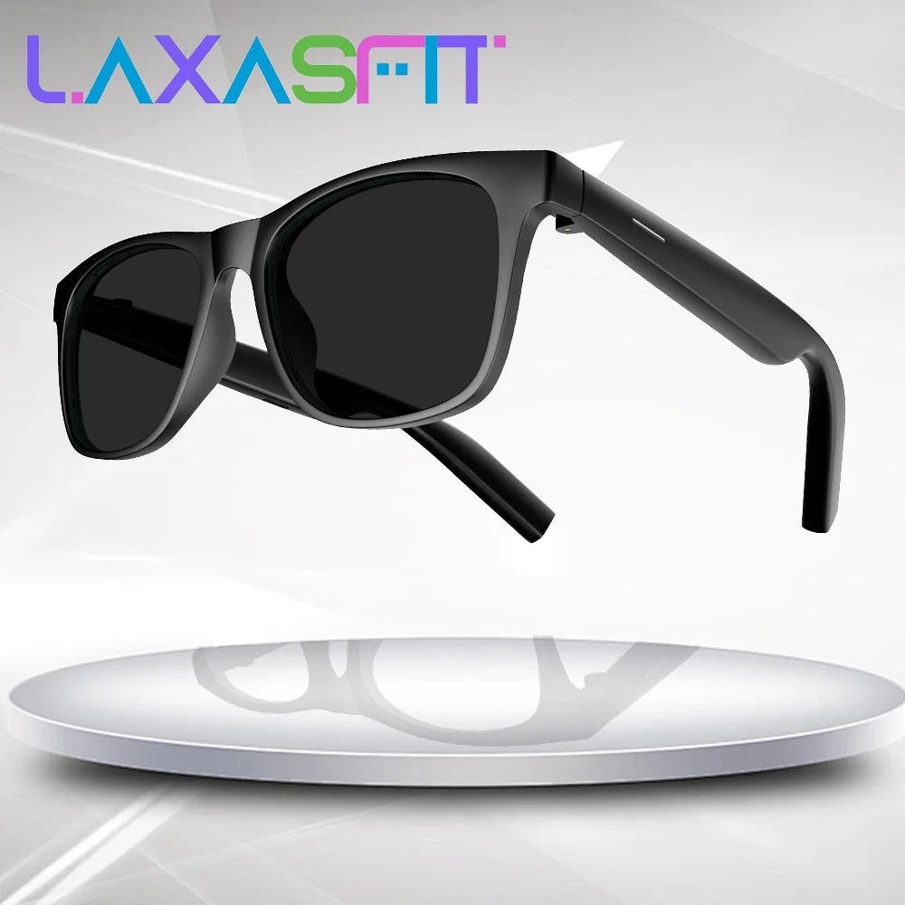 Lunettes intelligentes LAXASFIT — Appel vocal Bluetooth, contrôle de la musique, lunettes de soleil polarisées anti-UV