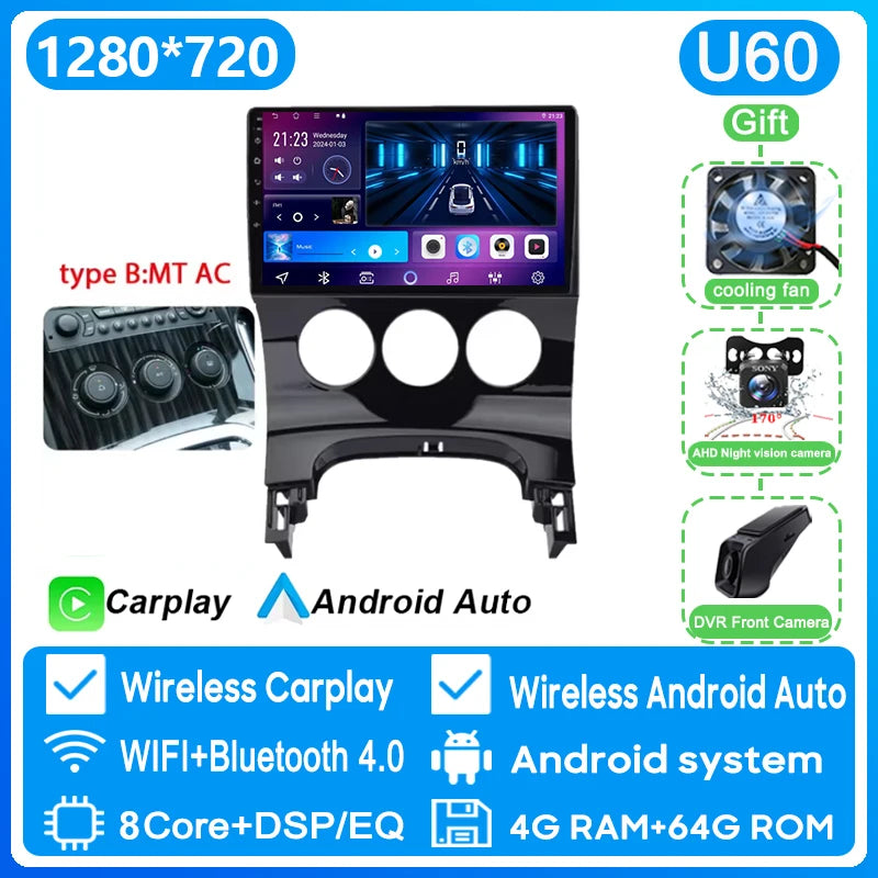Peugeot 3008/5008 — Android 16, Wireless CarPlay