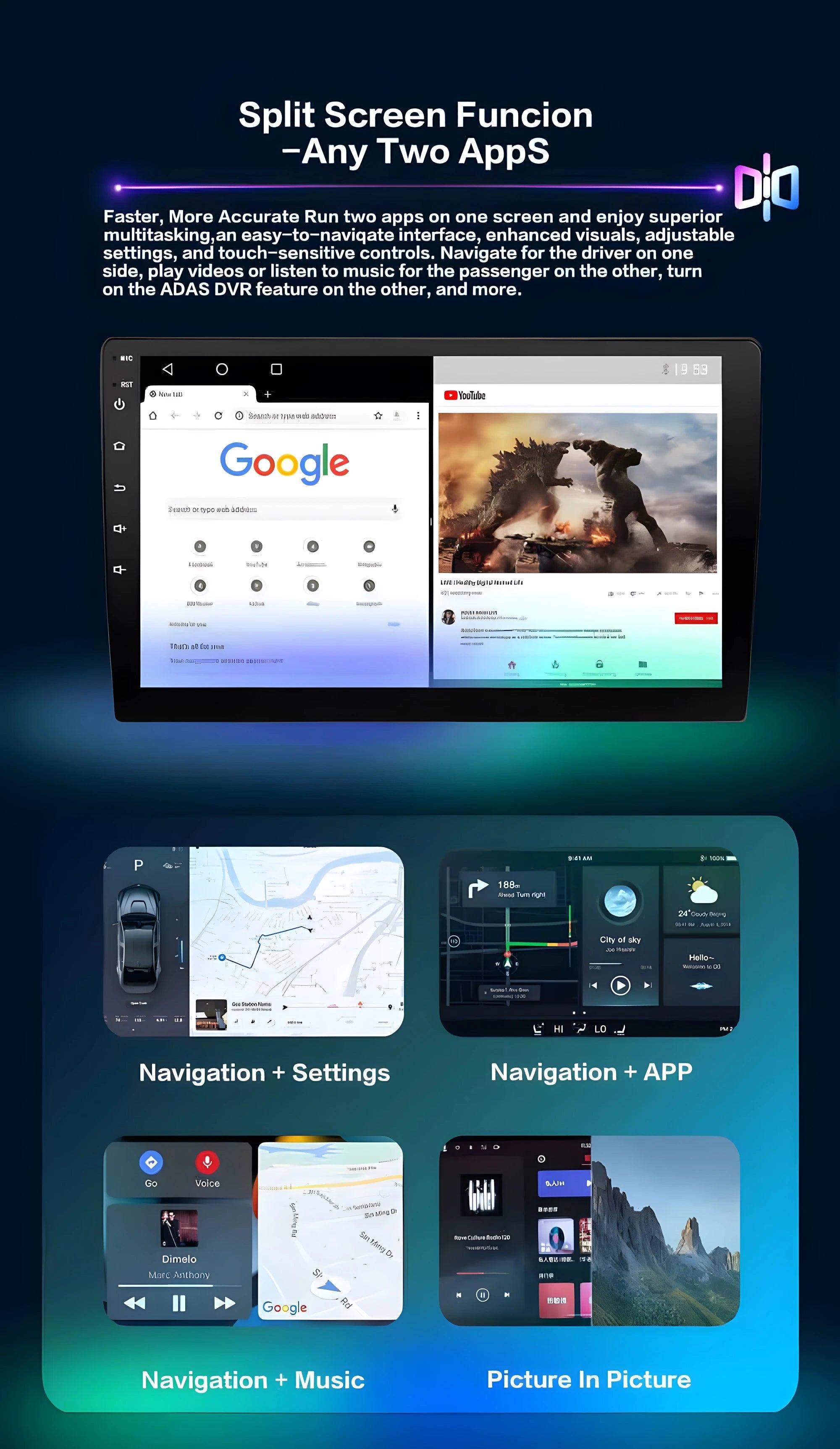 Isuzu D-Max Autoradio — Wireless CarPlay, Android Auto