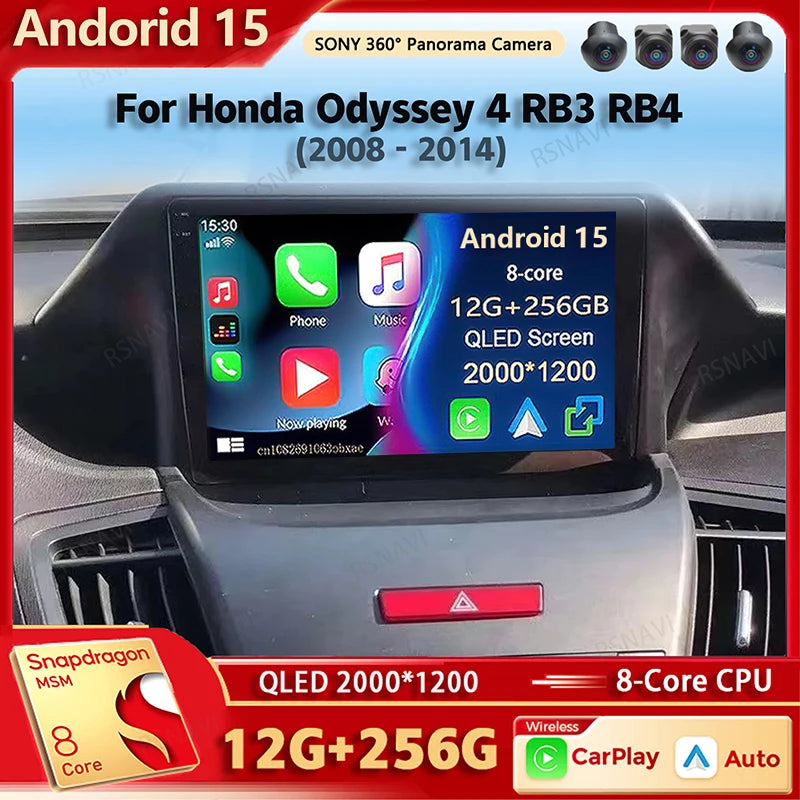 Honda Odyssey Android 15 — DSP, CarPlay, 4G