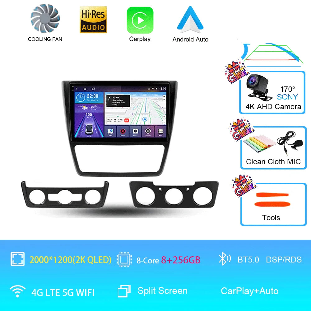 Skoda Yeti Android 16 — 4G, CarPlay, GPS