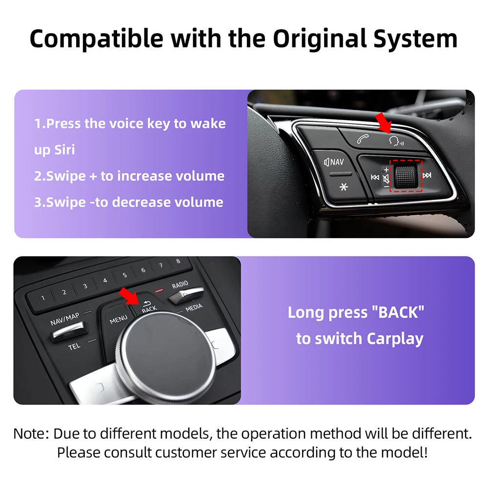 CarPlay MMI Interface — Audi, Mirror Link