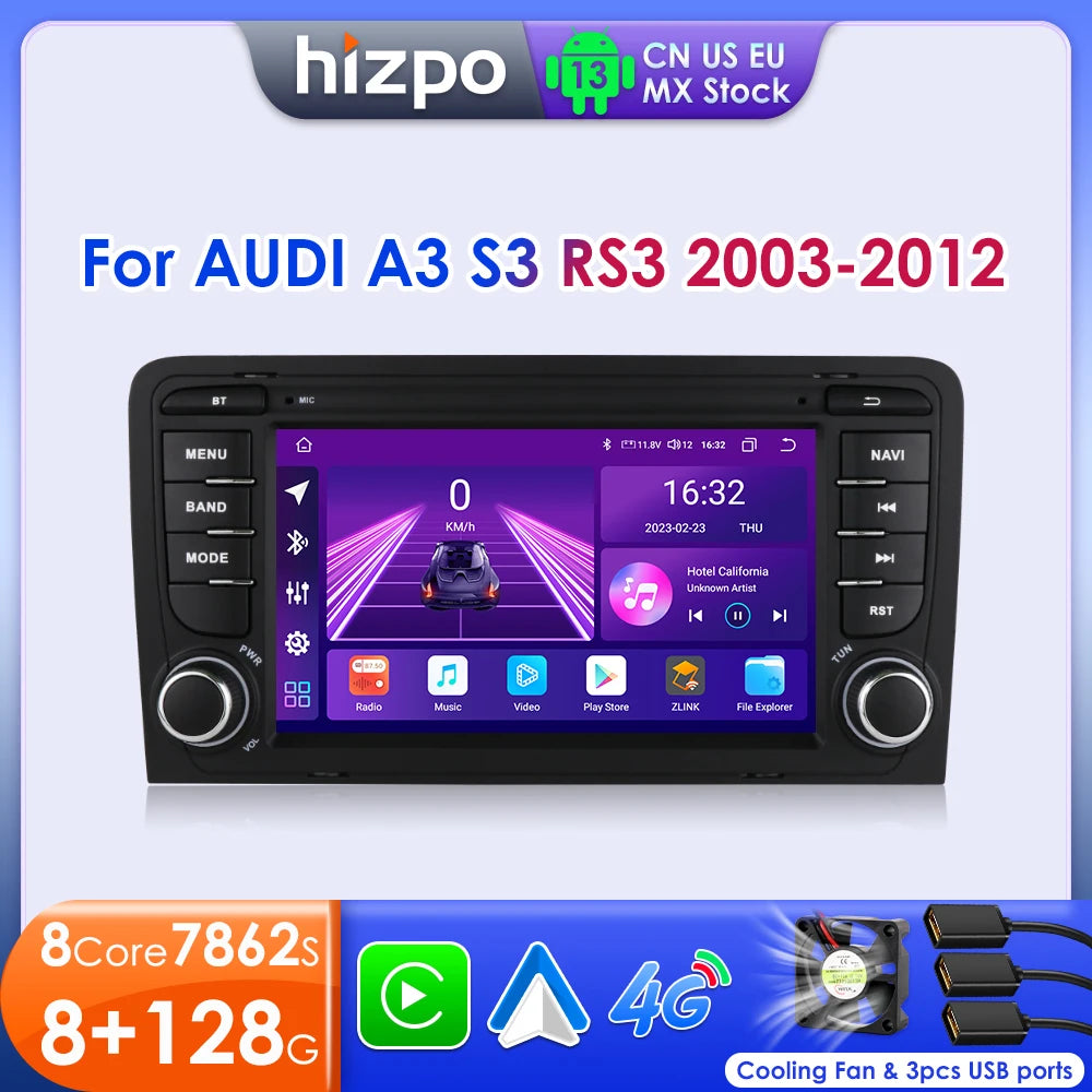 Hizpo Audi A3 — Android Auto, CarPlay, GPS