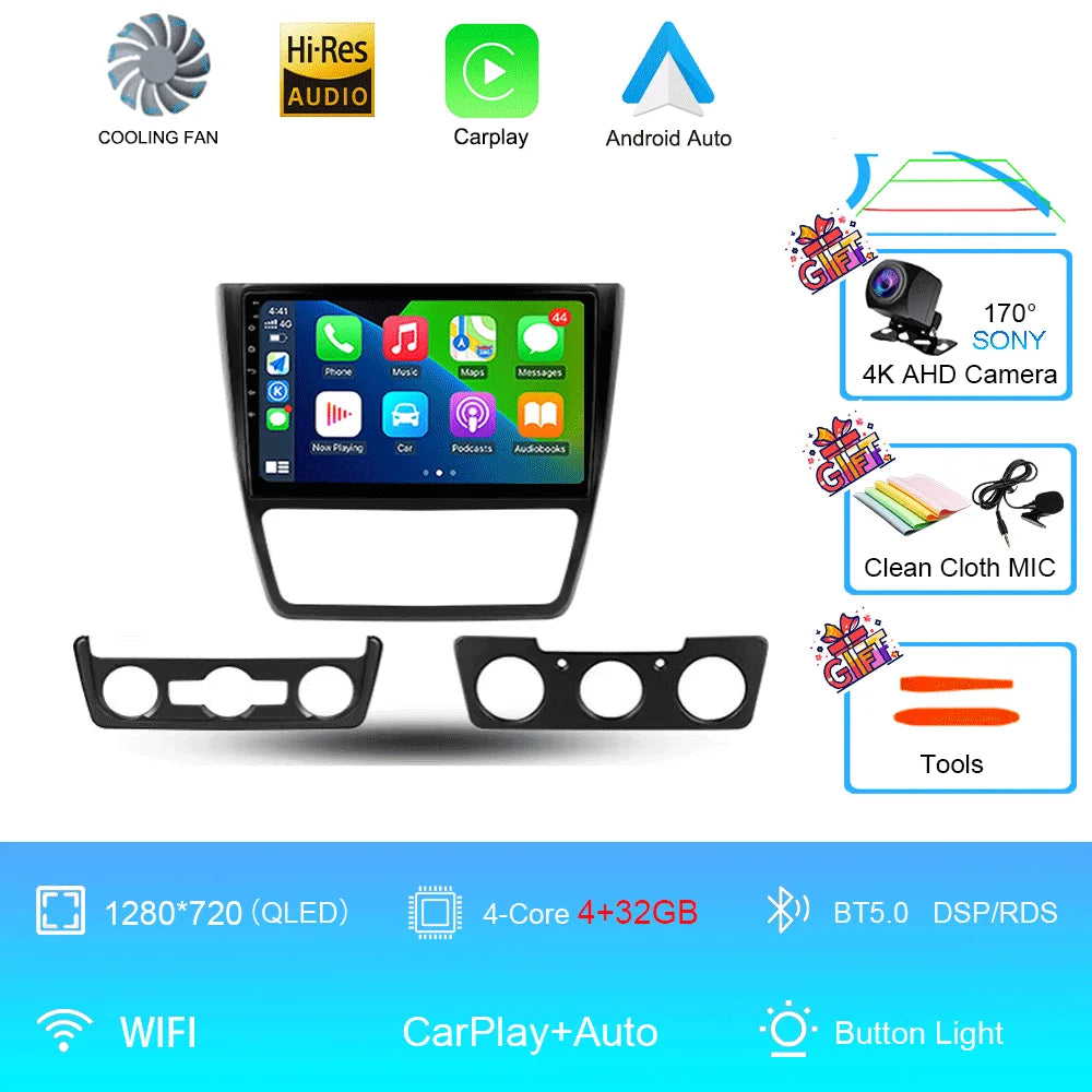 Skoda Yeti Android 16 — 4G, CarPlay, GPS