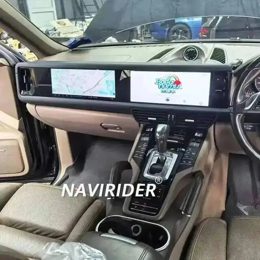 Yes 24.6" Dual Screen 256GB Android 15 For Porsche Cayenne 2010-2017 Carplay Radio Android Auto Stereo Multimedia Video Player