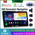 Evean 2Din Radio — Android 14, QLED, 360 Camera