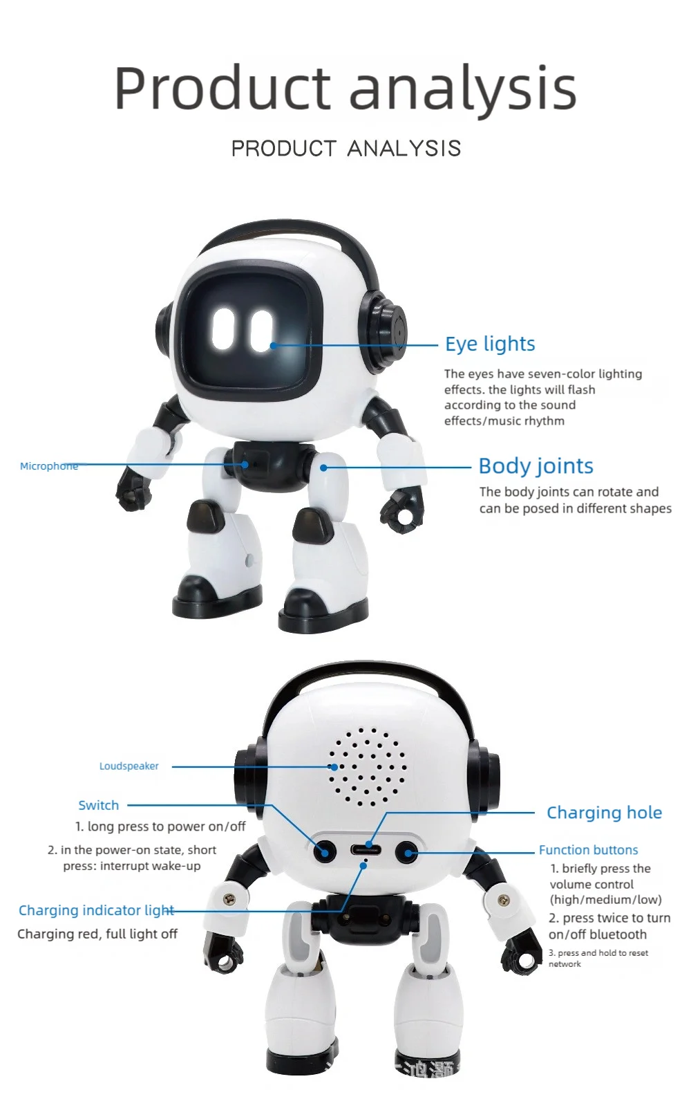 AI Simulation Robot Dog Intelligent Machine Dog Voice Command APP Control Programming Interactive Performs Acrobatics Robot Dog