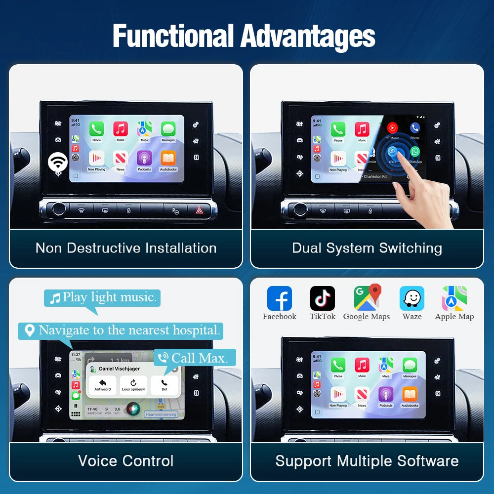 AUTOTOP SMEG Module — Wireless CarPlay, Android Auto