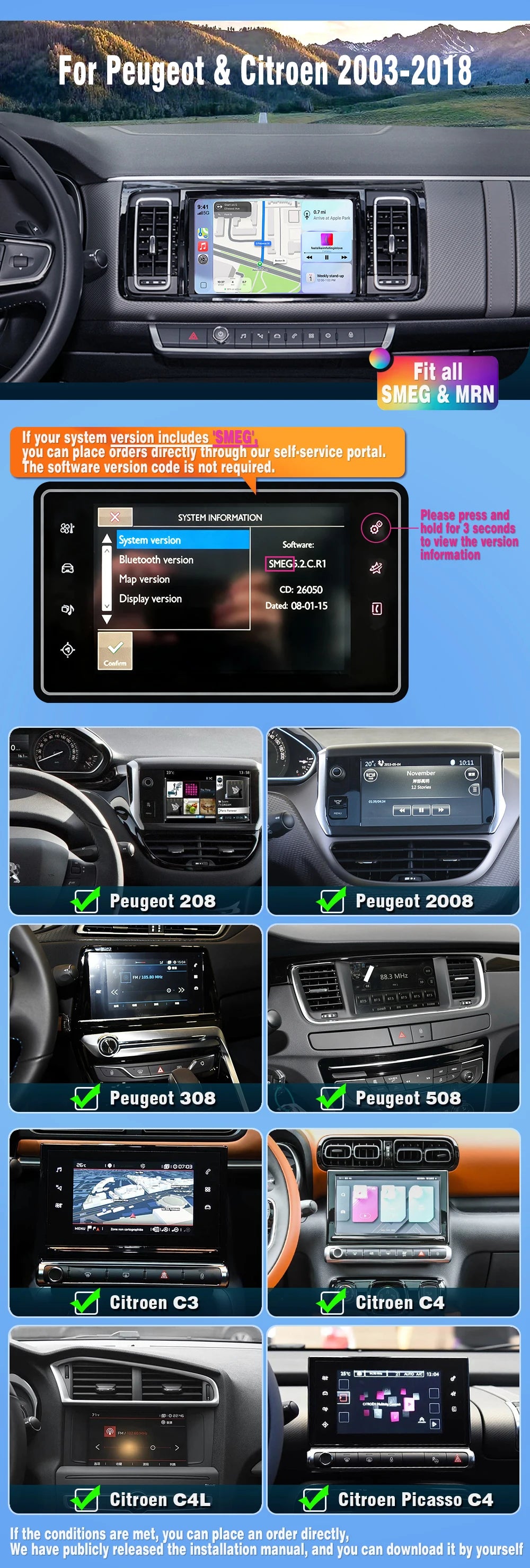 AUTOTOP SMEG Module — Wireless CarPlay, Android Auto