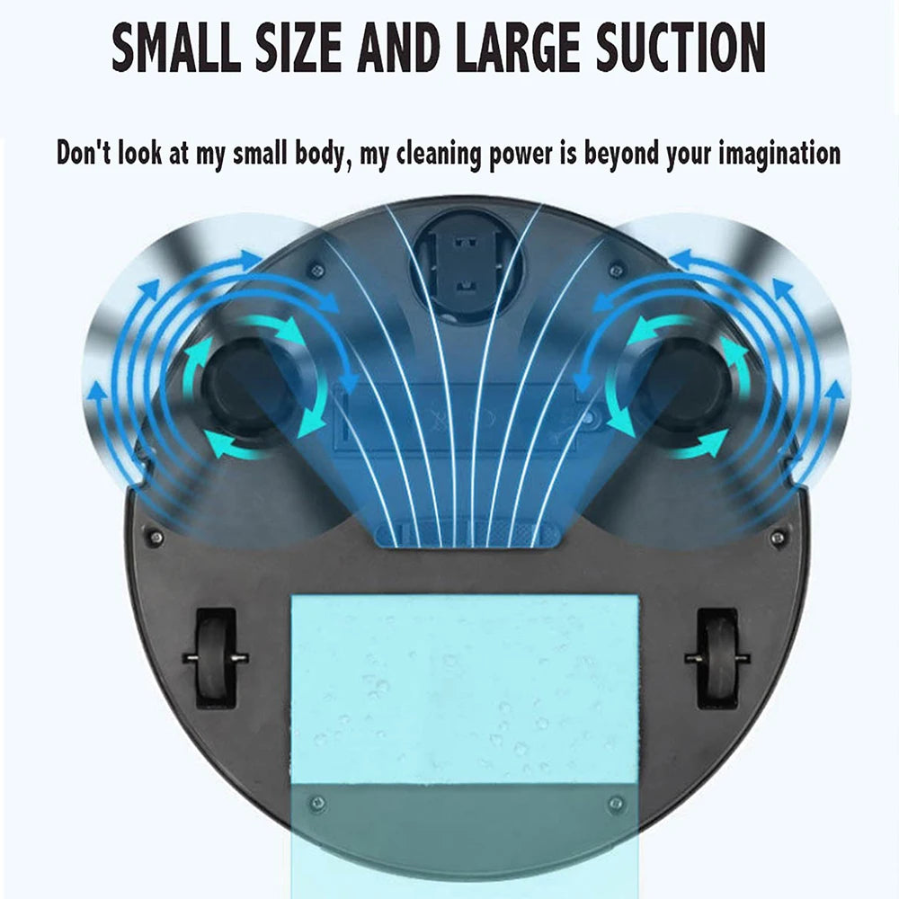 Smart Mini Robot Vacuum — Sweep, Mop, Wireless