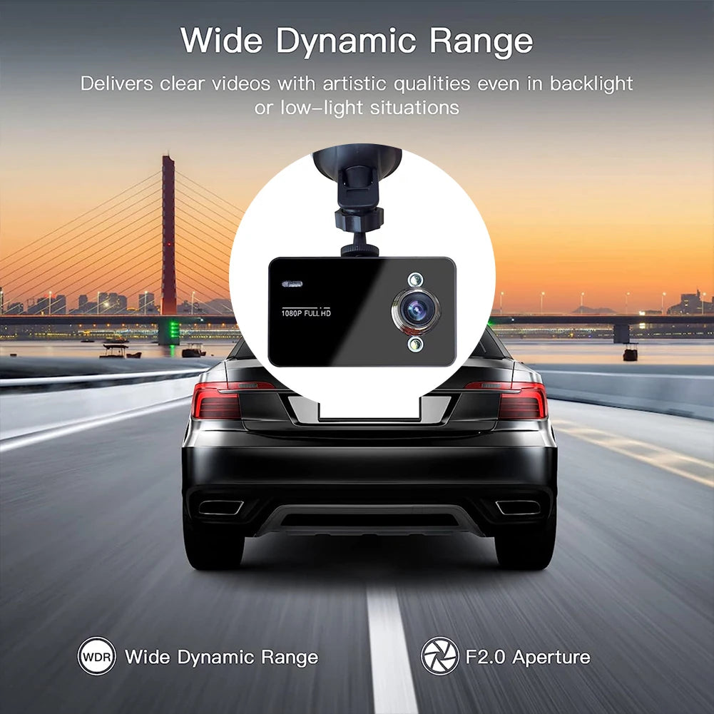 2.7" Dash Cam — GPS, Parking Monitor