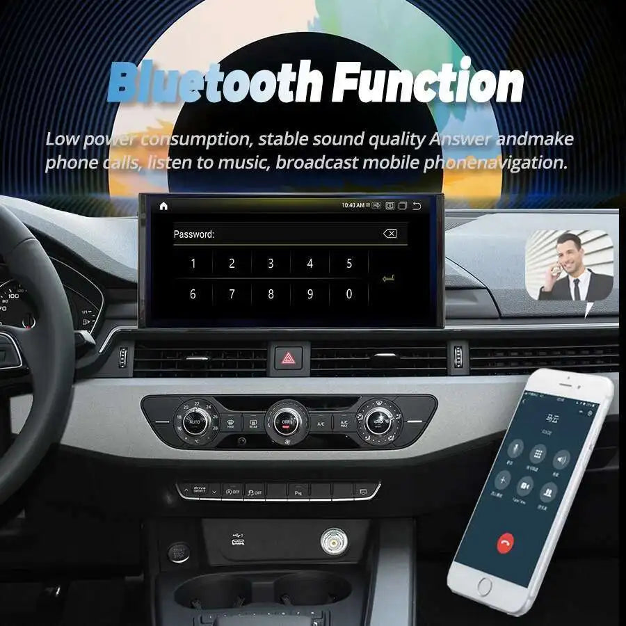 Audi A4/A5 12.3" — Android 13, QLED, CarPlay