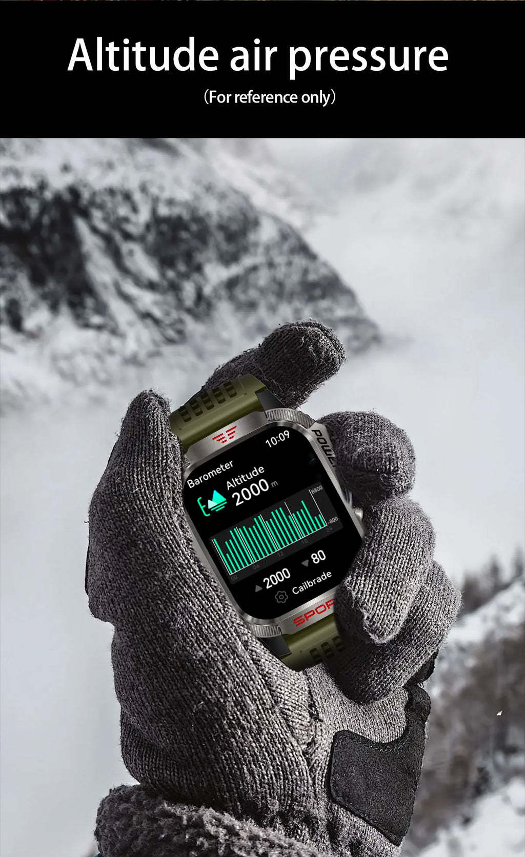 GUHUAVMI Outdoor Watch — AMOLED, GPS, Bluetooth