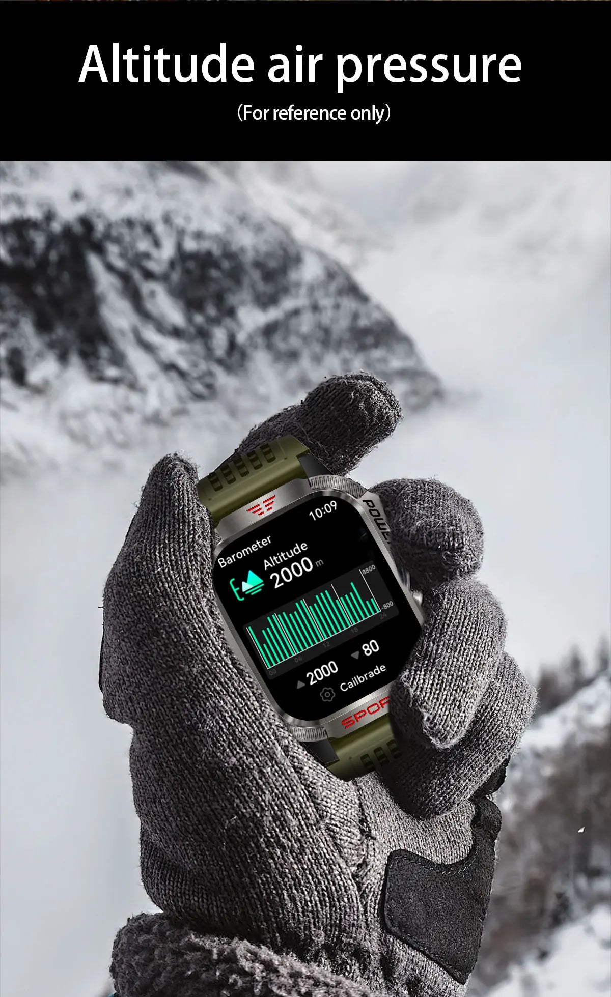 GUHUAVMI Outdoor Watch — AMOLED, GPS, Bluetooth