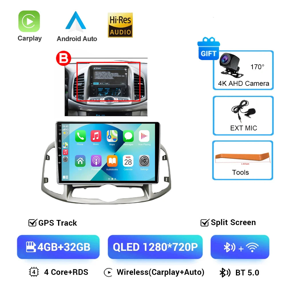 Chevrolet Captiva — Android 16, GPS, CarPlay