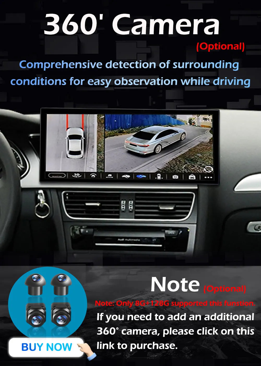 Audi A4 B8/A5 — RHD CarPlay, DSP, WiFi