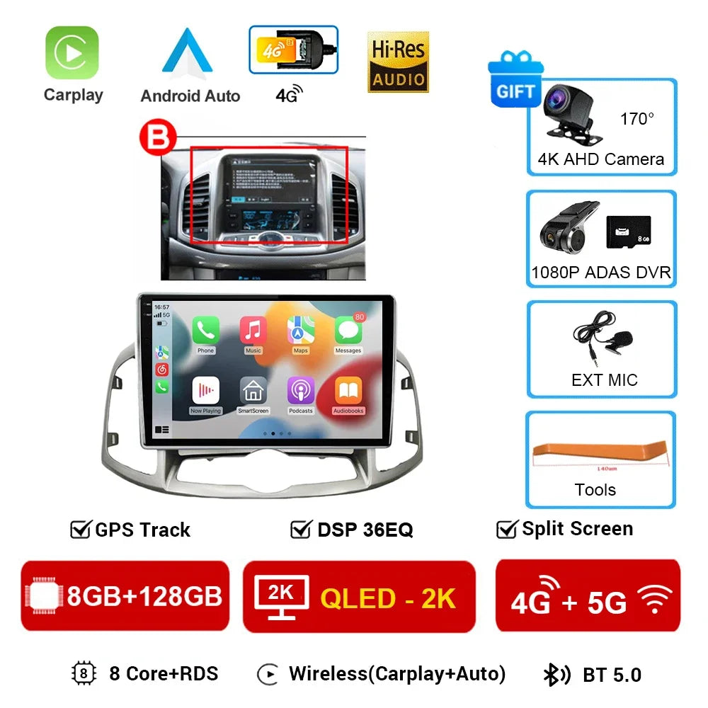 Chevrolet Captiva — Android 16, GPS, CarPlay