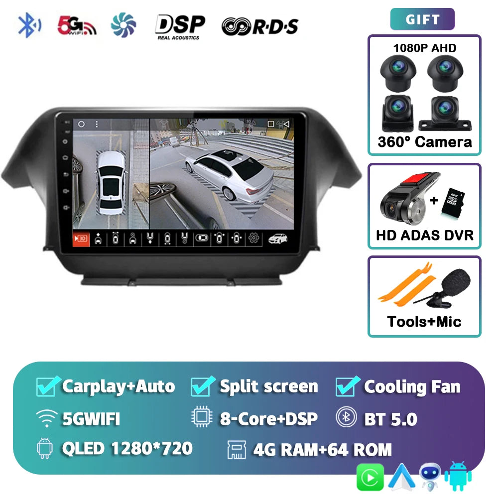 Honda Odyssey Android 15 — DSP, CarPlay, 4G
