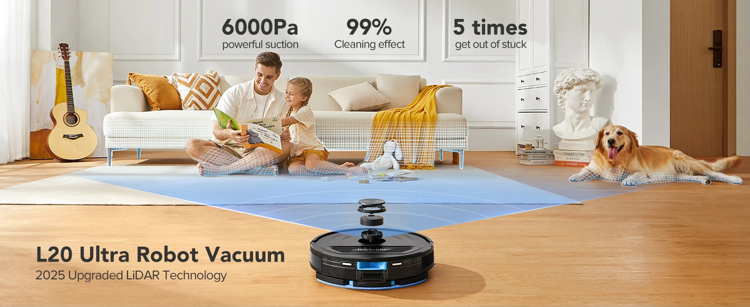 Lubluelu L20 Ultra — 6000Pa, LiDAR Navigation