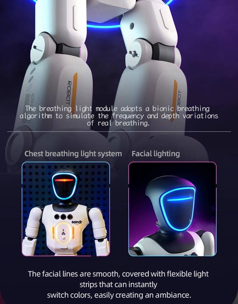 Intelligent RC Robot Programming Gesture Sensing Remote Controll Robots Smart Intelligent Dancing RC Robot Toy Gift for Kid R40