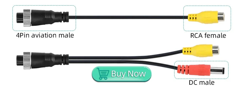 KI-Blindbereichsradaralarm – 7" AHD 4-Kanal Split-Screen DVR, LKW, Bus & SUV