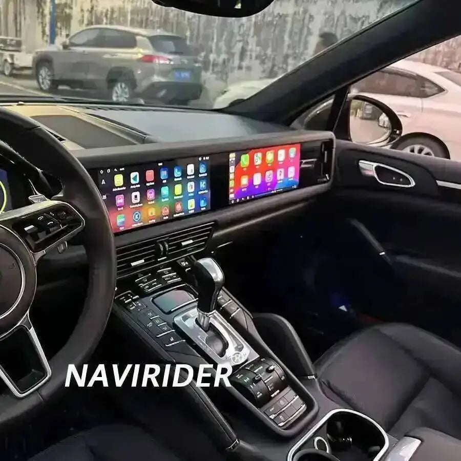 Yes 24.6" Dual Screen 256GB Android 15 For Porsche Cayenne 2010-2017 Carplay Radio Android Auto Stereo Multimedia Video Player