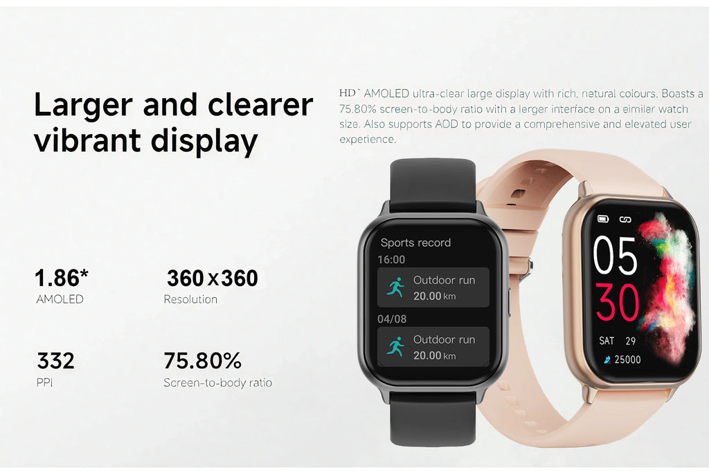 Redmi Watch 5 Global — 2,0 Zoll 60Hz AMOLED, GNSS GPS, über 150 Sportmodi, 7 Tage Akkulaufzeit