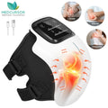 Medcursor Electric Heating Massage Knee Pad Wireless Heated Knee Massager Temperature Hot Compress Vibration Massage (Grey)
