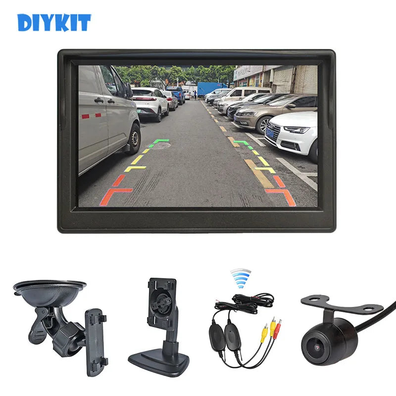 DIYKIT 5" Monitor — Backup Camera, Parking Assist