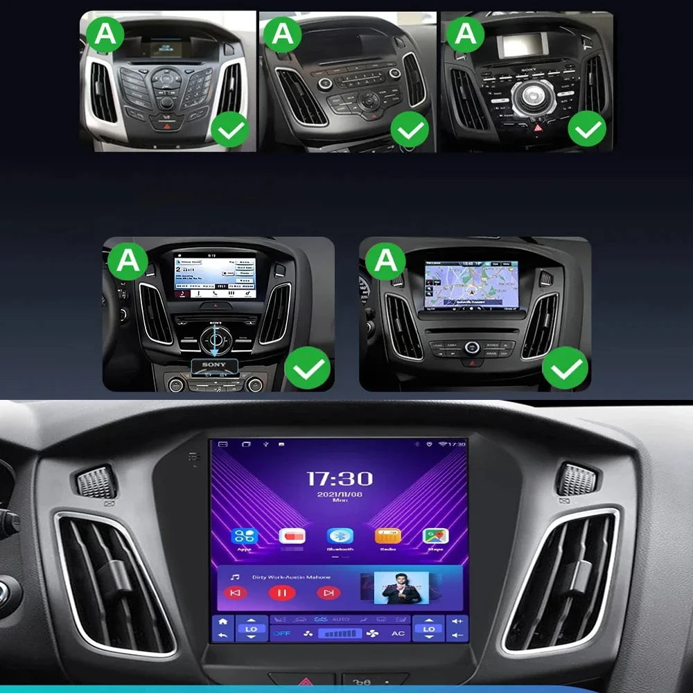 Ford Focus 3 Android 16 — GPS, Dash Cam