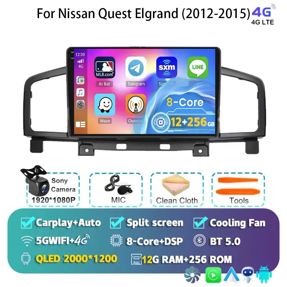Nissan Quest — Android 15, QLED, 5G WiFi