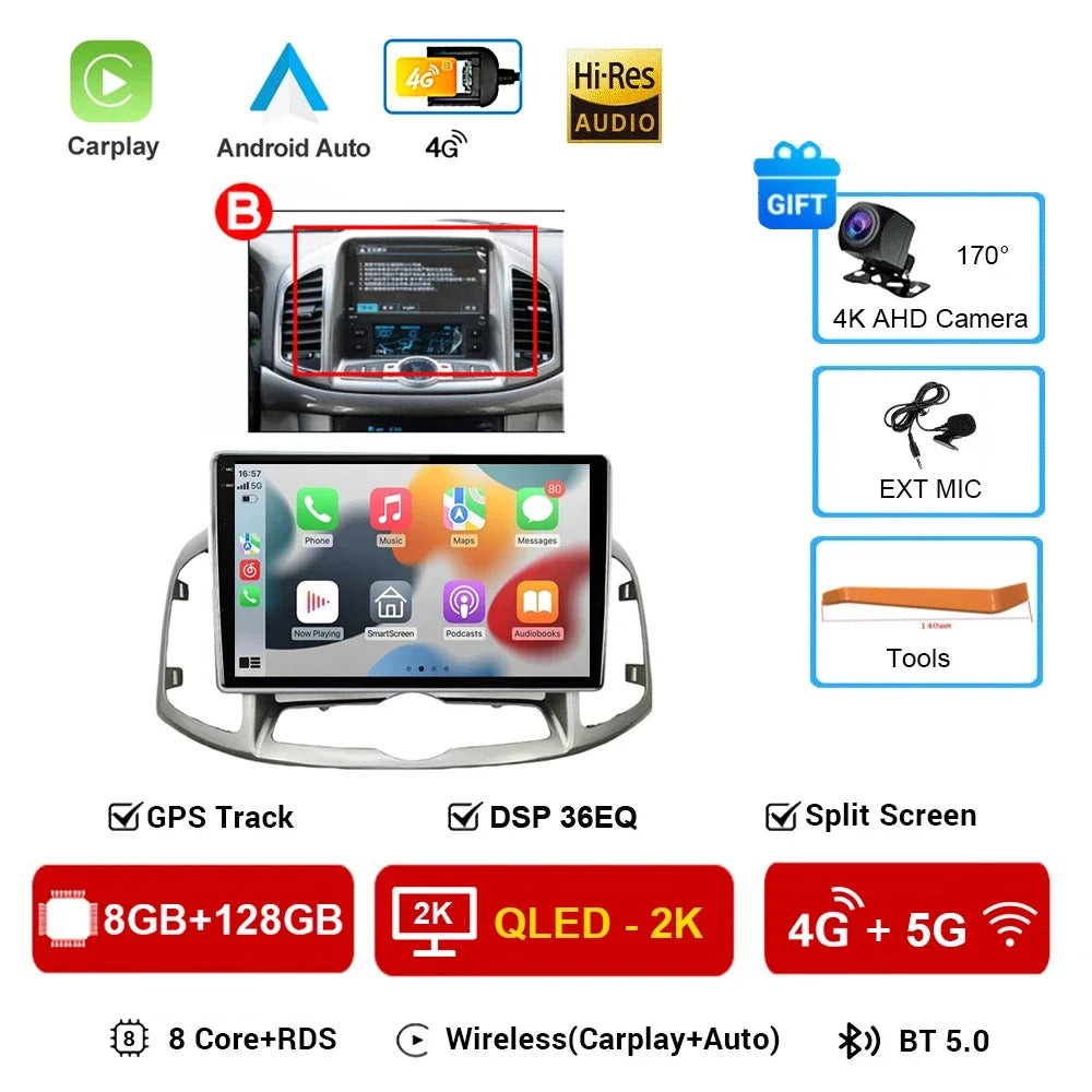 Chevrolet Captiva — Android 16, GPS, CarPlay