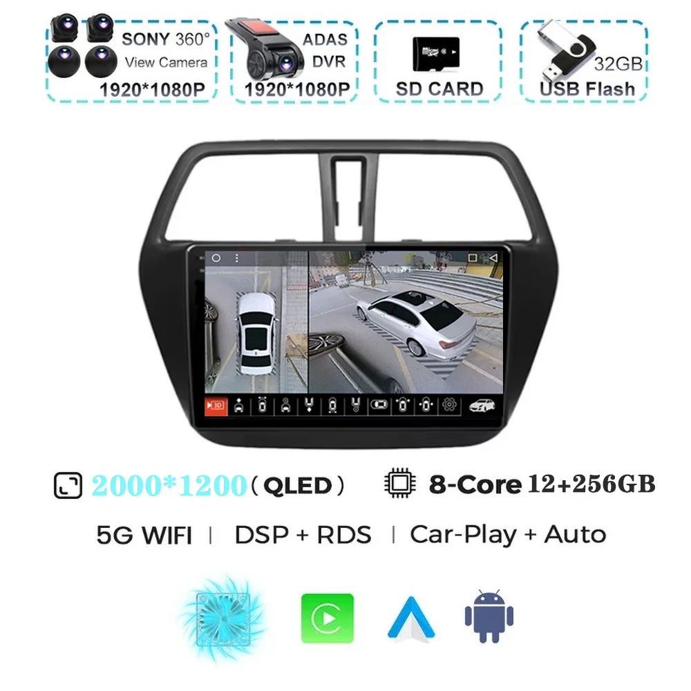 Suzuki SX4 Android 15 — Wireless CarPlay, 4G GPS