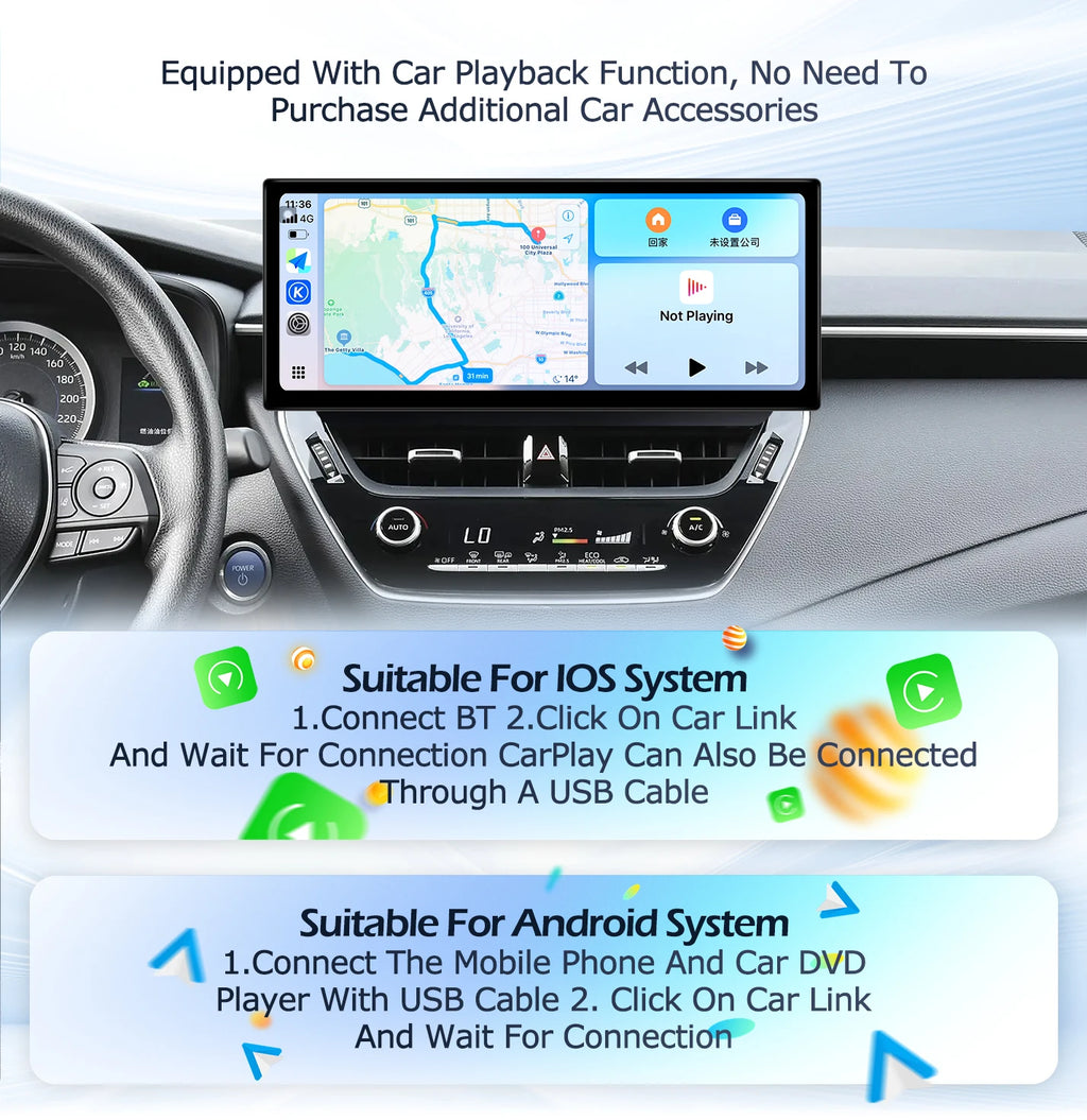 12,3" Android Autoradio — Mazda 3 Axela 2020-2022, 2400x900P, CarPlay, GPS, WiFi