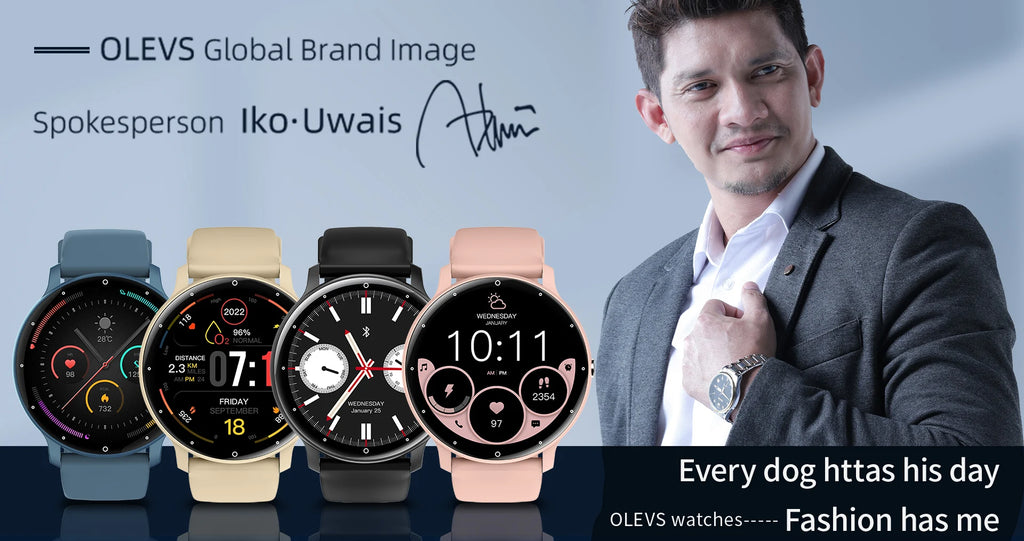 OLEVS 8201 Watch — IP67, Fitness Tracking