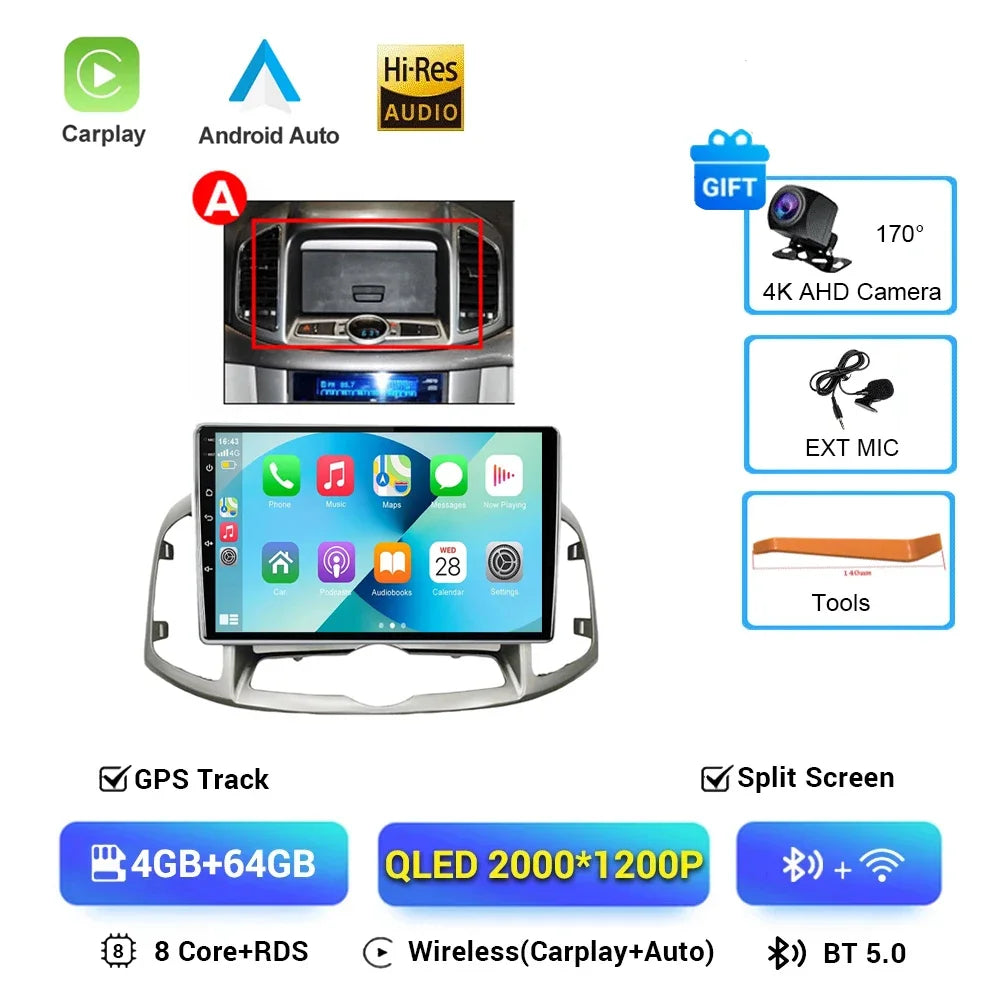 Chevrolet Captiva — Android 16, GPS, CarPlay