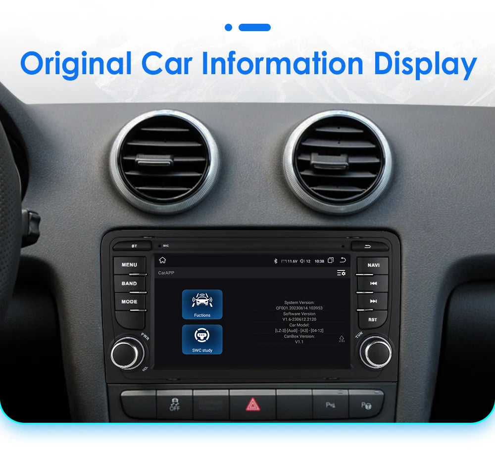Hizpo Audi A3 — Android Auto, CarPlay, GPS