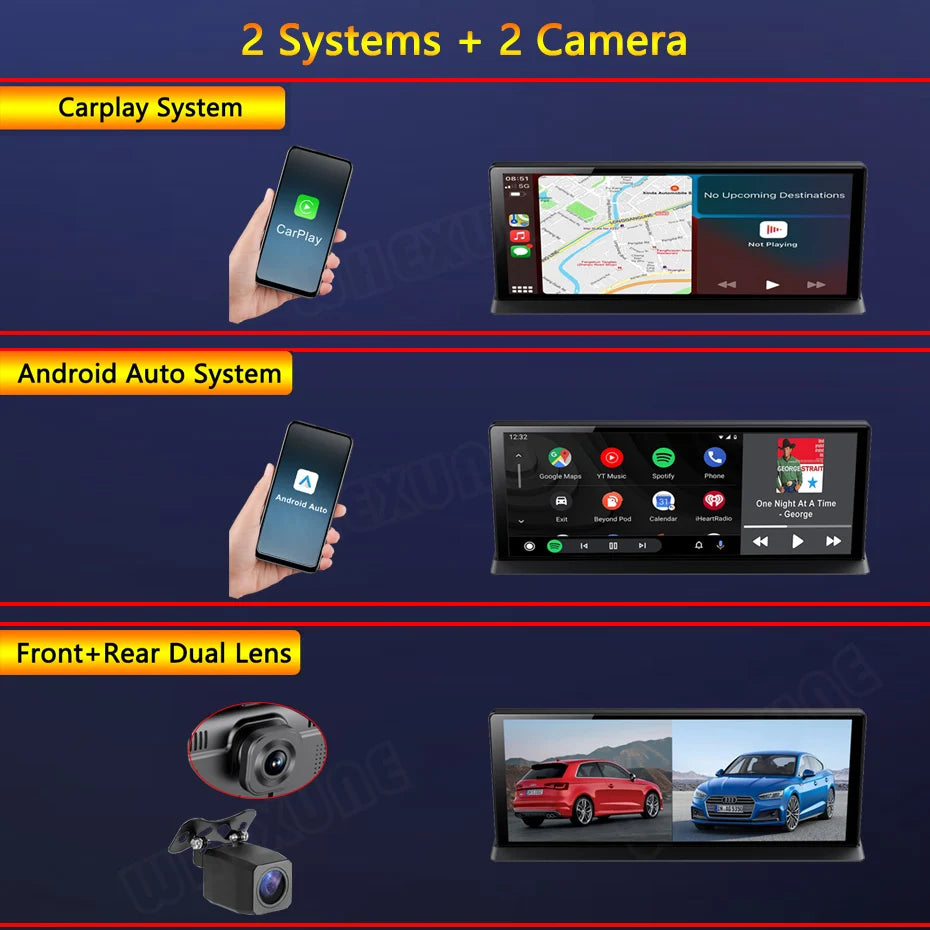 11.3" 4K Dashcam — CarPlay, Voice Control