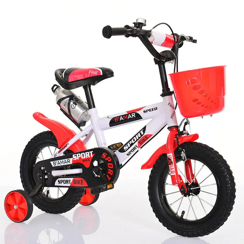 Kids Bicycle — Adjustable Height, Basket Included