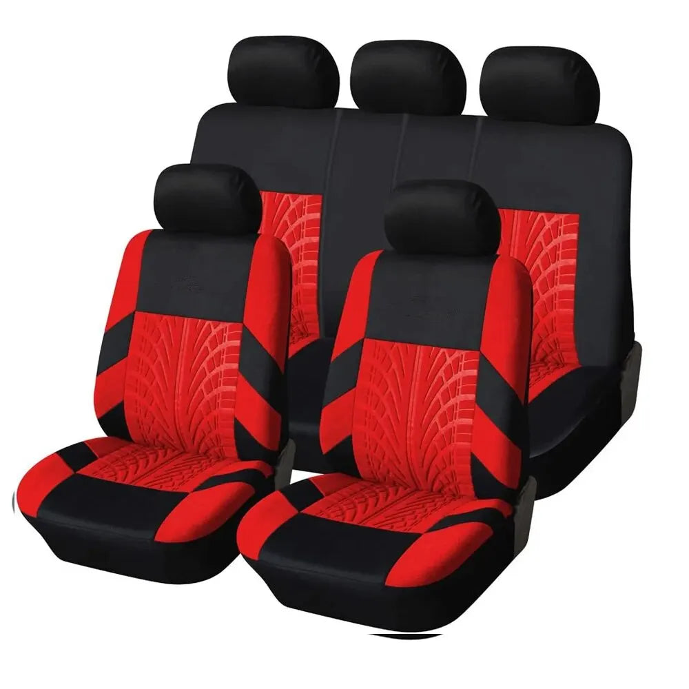 Car Seat Covers Full Set Front Split Rear Bench For Car Universal Cloth SUV Sedan Van Automotive Interior Covers — available at Teckeleck