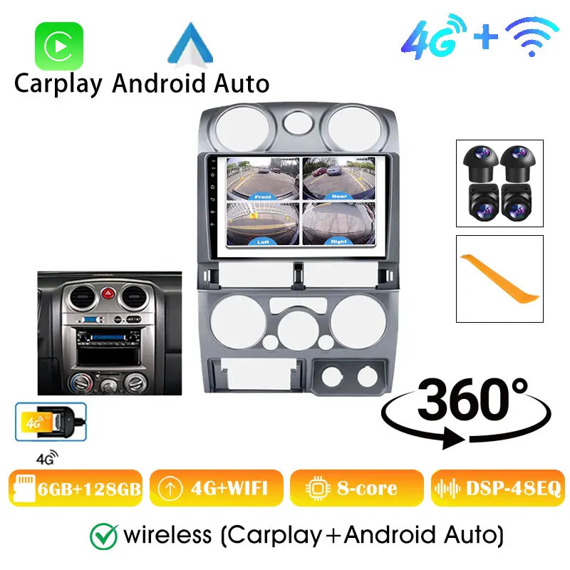 Isuzu D-Max Autoradio — Wireless CarPlay, Android Auto