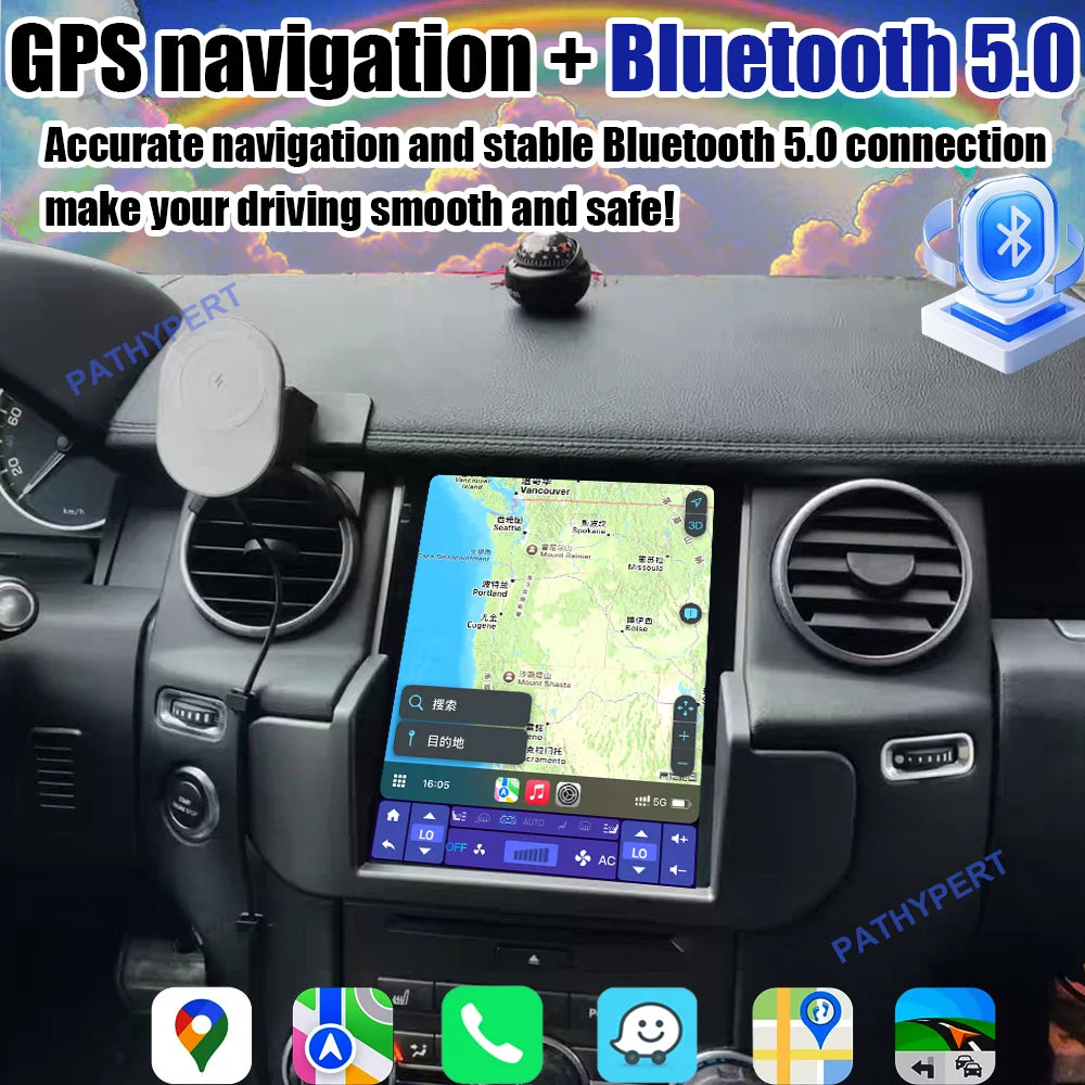 Android 15 Autoradio — Land Rover Discovery 4 LR4 2009-2016, CarPlay, GPS, 4G WiFi