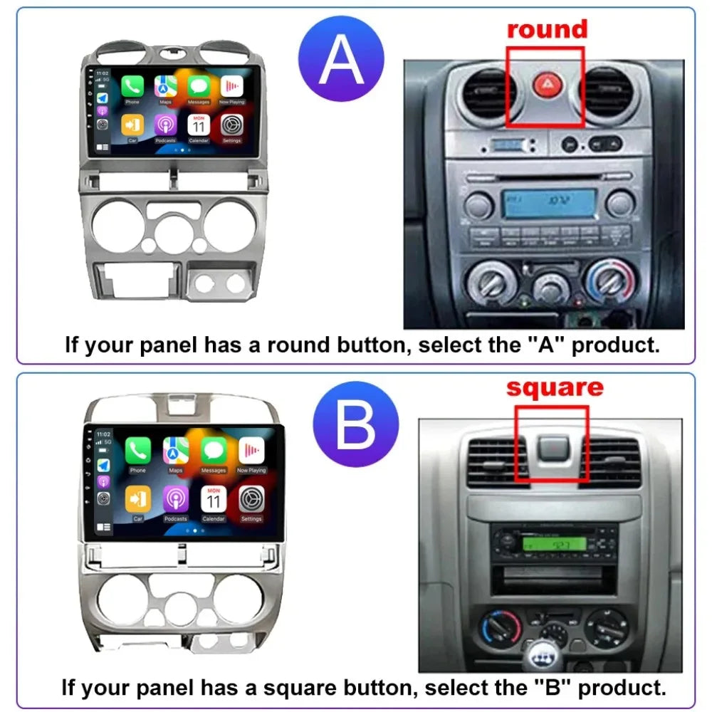 Isuzu D-Max Autoradio — Wireless CarPlay, Android Auto