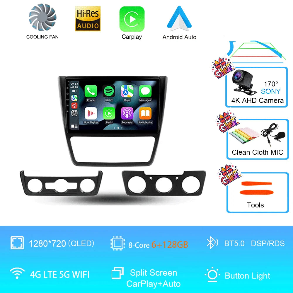 Skoda Yeti Android 16 — 4G, CarPlay, GPS