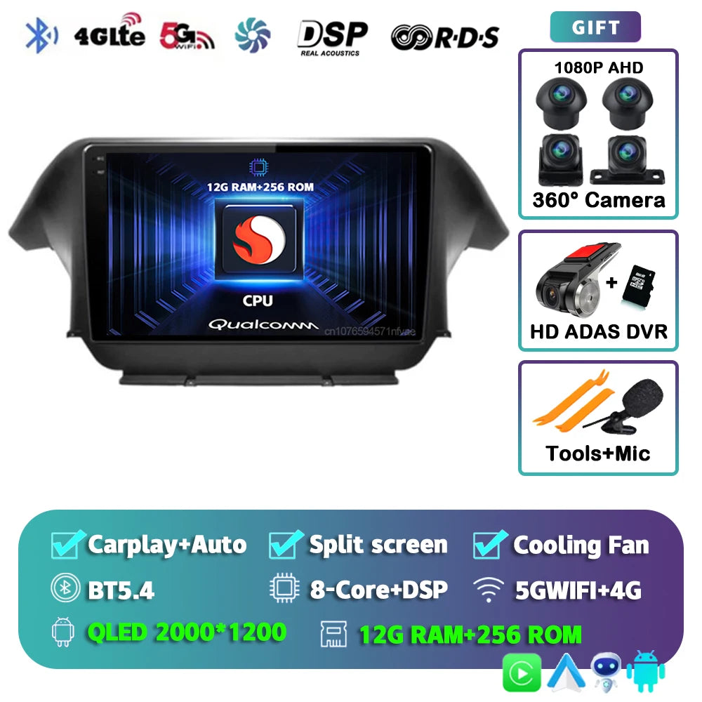 Honda Odyssey Android 15 — DSP, CarPlay, 4G