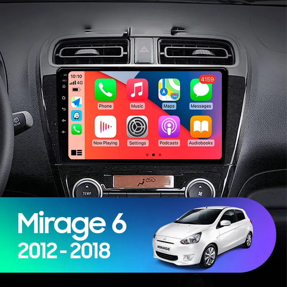 Mitsubishi Mirage Android 15 — GPS, Multimedia Screen