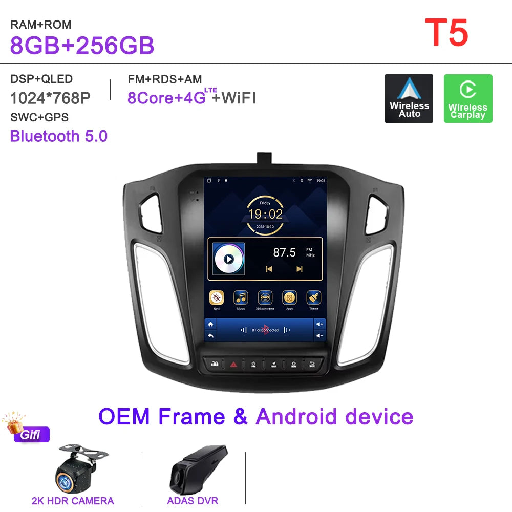 Ford Focus 3 Android 16 — GPS, Dash Cam